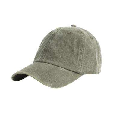 Imagem de Boné Unissex Ajustável Estilo Dad Hat 100% Algodão Jeans Lavado  Boné 