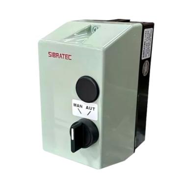 Imagem de SIBRATEC Partida Direta para Bomba PDBX2-093-220V RT 4,0-6,0, Tensão 220VCA, Potência 0,75CV Monofásico ou 1,5CV Trifásico, Contator e Relé de Sobrecarga