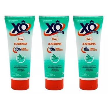 Imagem de Kit 3 XO Inseto BABY Icaridina Repelente 100ML