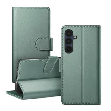 Imagem de RingPi Capa de telefone para Samsung Galaxy A16 5G capa de couro flip magnética com suporte ajustável, compartimento para cartão com bloqueio de RFID e proteção contra quedas de 360°, compatível com