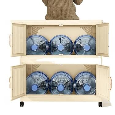 Imagem de armário dobrável com rodinhas kit caixa organizadora com tampa organizador guarda roupa empilhavel(40cm(leitebranco 5camadas))