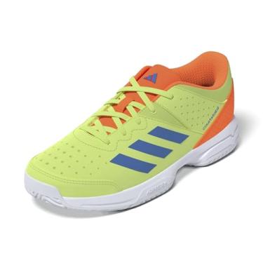 Imagem de adidas Tênis de vôlei unissex infantil Court Stabil, Amarelo/azul raio, 16