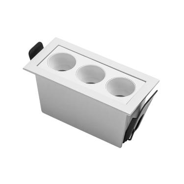 Imagem de Spot Downlight POWERUS Embutir 3 Leds 35° 6W 3000K 588Lms Bivolt IP20 Branco Cód. 6730 – Nordecor