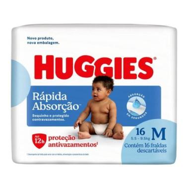 Imagem de Fralda Huggies Tripla Proteção Jumbinho M 16 Unidades
