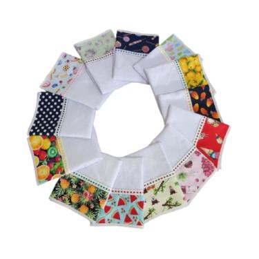 Imagem de Pano de Prato Gourmet 100% Algodão, Ultra Absorvente, Branco, 50 x 70 cm, Liso, Acabamento Duplo com Overloque e Viés