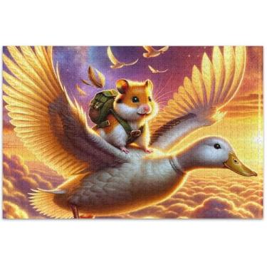 Imagem de Quebra-cabeça de vaca St Patrick Highland fofo 500 peças para adultos elefante branco personalizado divertido para adultos paisagem floral, 51 x 35 centímetros