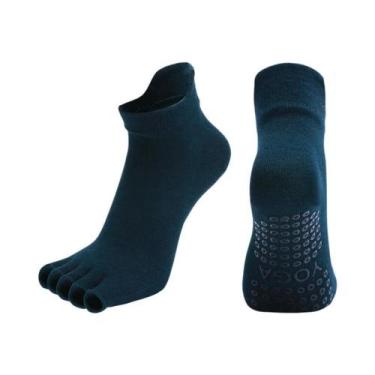 Imagem de Meias De Pilates E Yoga Femininas Antiderrapantes E Respiráveis Com Ci