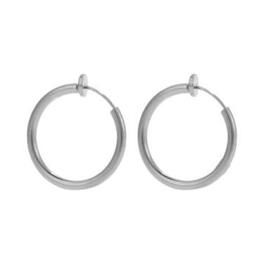 Imagem de Clipe De Orelha De Aço Inoxidável De 2mm Para Mulheres, Brincos Falsos