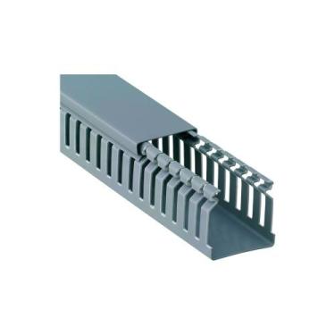 Imagem de Canaleta Recorte Fechado 30x30mm Cinza 2 Metros - Dutoplast