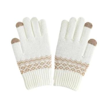 Imagem de Luvas De Inverno Quentes Com Tela Sensível Ao Toque Para Homens E Mulh