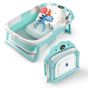 Imagem de Banheira de bebê RURING dobrável com almofada de termômetro