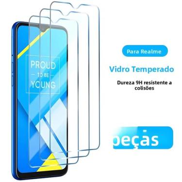 Imagem de 3 unidades protetor de tela de vidro temperado para OPPO A16 A54 A74 A