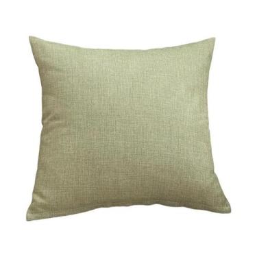 Imagem de Almofada quadrada espessada sólida, sofá, capa de almofada de sala de 