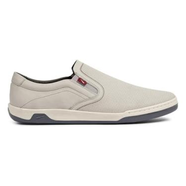 Imagem de Sapatênis de Couro Ferracini Masculino Slip on Lexus Cinza Claro/chumbo/gelo 7051-267d-44