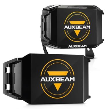 Imagem de Auxbeam Capas de luz de 7 polegadas para ZD000904, capas de luz de cápsula de cubo preto, à prova d'água, lentes protetoras de policarbonato para cápsulas de LED cubo, par