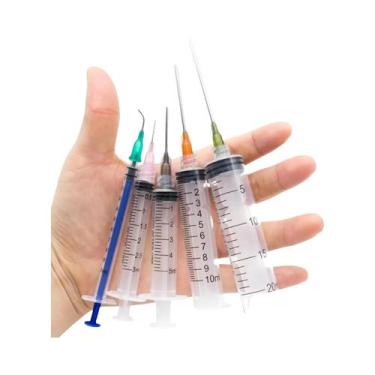 Imagem de Seringa Aplicadora De Cola Com Ponta Cega Para Cola Líquida, Tinta, Pe