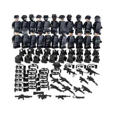Imagem de Conjunto De Blocos De Montar Da Polícia Militar, 22 Modelos, 24 Modelo