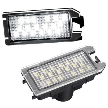 Imagem de LESAUCE Luz de LED para placa de licença para Jeep Cherokee Compass Patriot 2014-2022, branco 6000K, substituição de montagem de lâmpada de etiqueta de alto brilho e à prova d'água, pacote com 2