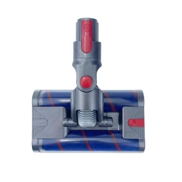 Imagem de Hujscufdjy Acessórios para aspirador de pó, escova de rolo de fileira dupla, escova de chão de veludo macio, compatível com Dyson V7 V8 V10 V11