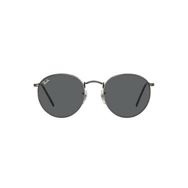 Imagem de Óculos de Sol Ray-Ban Round Metal 0RB3447 9229B1 Tam 50 / Chumbo - Lentes Cinza Escuro