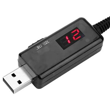 Imagem de Generic Cabo de Reforço USB para DC Conversor de Tensão de Aumento 9V / 12V para Exibição de Banco de Energia do Roteador, Durável para Ventilador Pequeno, Lâmpada de Mesa, Painel Solar, Fonte de