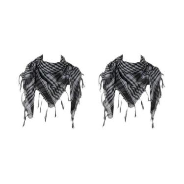 Imagem de Lenço Tático Unissex Keffiyeh Shemagh Para Proteção De Cabeça E Pescoç