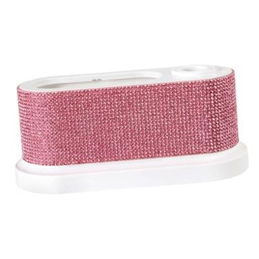 Imagem de KiBcsLic Organizador de Máquina de Polimento de Unhas, Estojo de Mesa para Ferramentas de Manicure, Caixa Organizadora para Brocas de Unha com 8 Furos, Rosa