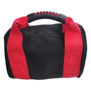 Imagem de kowaku Saco de areia para kettlebell vazio, portátil e ao desgaste. Enchimento não incluído. Ideal para levantamento de peso, exercícios e, Vermelho