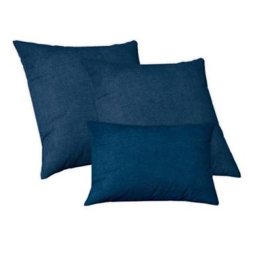 Imagem de Kit 2 Capas de Almofada 50x50cm + 1 Capa 30x50cm Suede Luxo Glamour  A