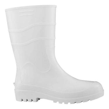 Imagem de Bota Borracha Pvc Impermeavel Branca Vulcaflex Marluvas, 41, Branco