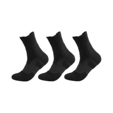 Imagem de Meias De Compressão Respiráveis Para Homens, 3 Pares, Alta Elasticidad