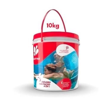 Imagem de BALDE DICLORO MULTIAÇÃO 10KG PARA PISCINA 4 em 1 MONTREAL