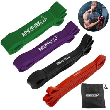 Imagem de Kit Super Band Fitness Top Elástico Borracha Extra Forte Extensor Funcional Exercício Sports-Unissex