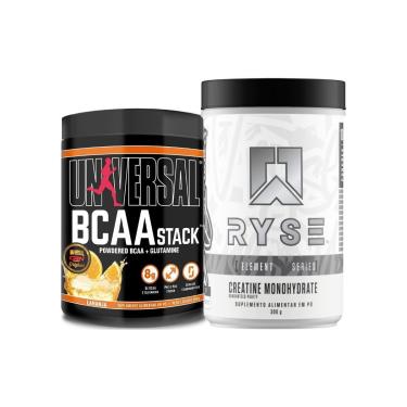 Imagem de Kit Creatina Monohidratada 300g Ryse Supps + BCAA Stack 250g Universal-Unissex