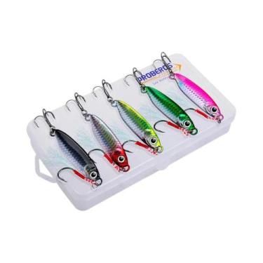 Imagem de Kit De Iscas De Pesca De Metal Reforçado 5 Peças, Jig Spoon De 7-30g P