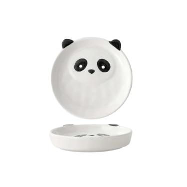 Imagem de Conjunto de utensílios de mesa japoneses fofos de cerâmica sob o esmalte - prato de 21,6 cm