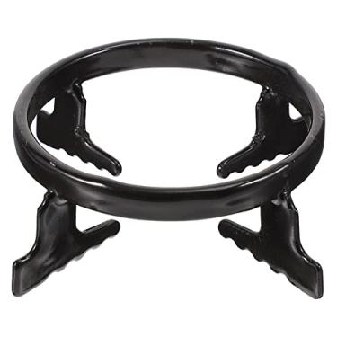 Imagem de Ferro fundido wok suporte anel queimador grelha pan titular fogão suporte rack para fogão a gás gama panela panela panela