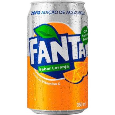 Imagem de Refrigerante Sem Açúcar Laranja Fanta Lata 350ml