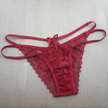Imagem de Tanga Ana Lua em Renda Cor:RubiTamanho:M - De Prazer, Rubi, M