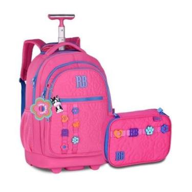 Imagem de Mochila com Estojo Box Kit Escolar Feminino Rebecca Bonbon-Feminino
