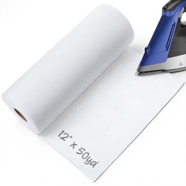 Imagem de Estabilizador de corte de malha invisível a ferro de 50,48 m, estabilizador de bordado à máquina de 30,5 cm para costura manual e bordado à máquina