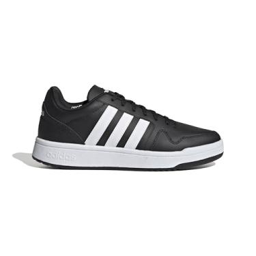 Imagem de Adidas Tênis de basquete masculino Post Up, preto/branco/preto, 43, Branco