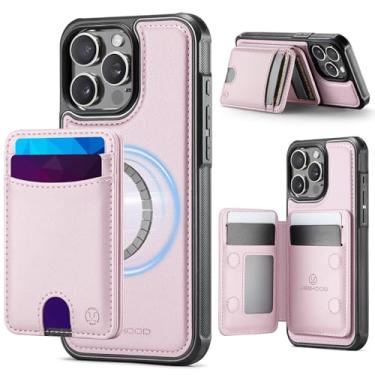 Imagem de owlhold Capa carteira para iPhone 13 Pro, compatível com MagSafe e bloqueio de RFID 2 em 1, capa removível de couro PU à prova de choque, capa carteira dobrável dobrável para iPhone 13 Pro de 6,1