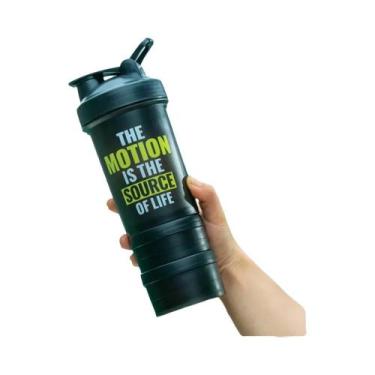 Imagem de Garrafa De Água Portátil De Grande Capacidade Para Fitness Com Marcas 