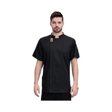 Imagem de Jaleco De Chef Unissex Para O Verão, Camisa De Cozinha, Uniforme Para 