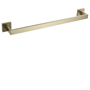 Imagem de Conjuntos de acessórios de banheiro ganchos de roupas dourados escovados para prateleira de parede, suporte de papel higiênico, toalheiro de tecido, conjunto de cabide de casaco, barra de toalha de 60