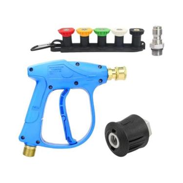 Imagem de Pistola De Lavagem De Alta Pressão Com 5 Bicos Conexão Rápida 1/4 M22-
