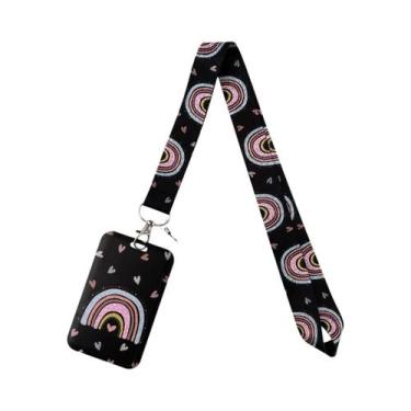 Imagem de Cordão De Pescoço Arco-Íris Para Chaveiro, Porta-Crachá, Acessórios Pa