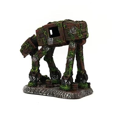 Imagem de Acessório de Decoração Aquário Cão Robô do Castelo Tanque Peixes Moderna Ornamentação Fundo