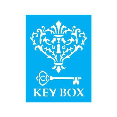 Imagem de Stencil Tamako Chave Key Box - 15X20Cm - Ref 8551